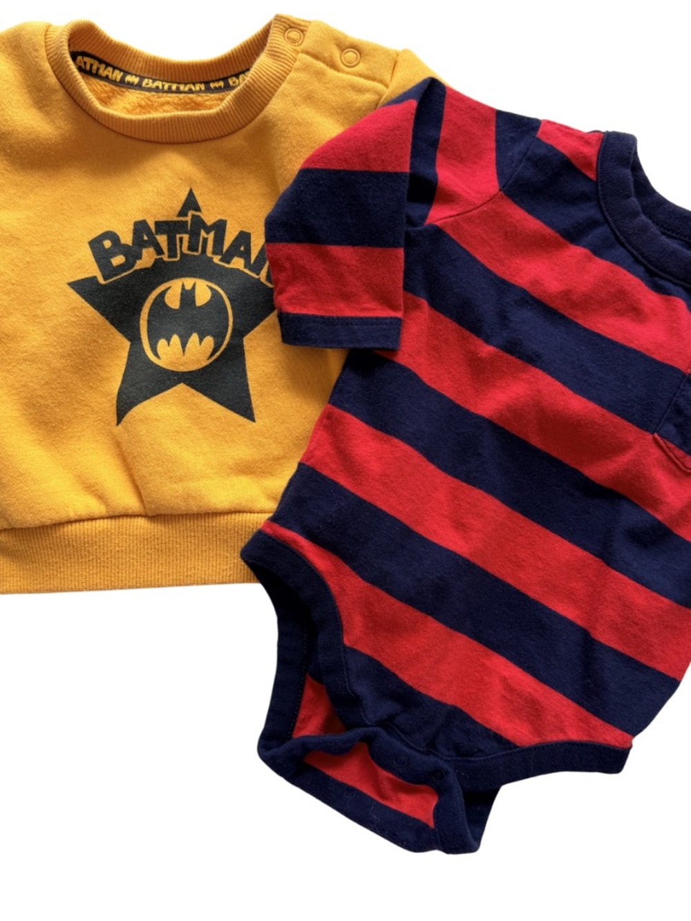 Baby Boy Designer Bundle Batman Sweatshirt Gap Bodysuit 3-6M